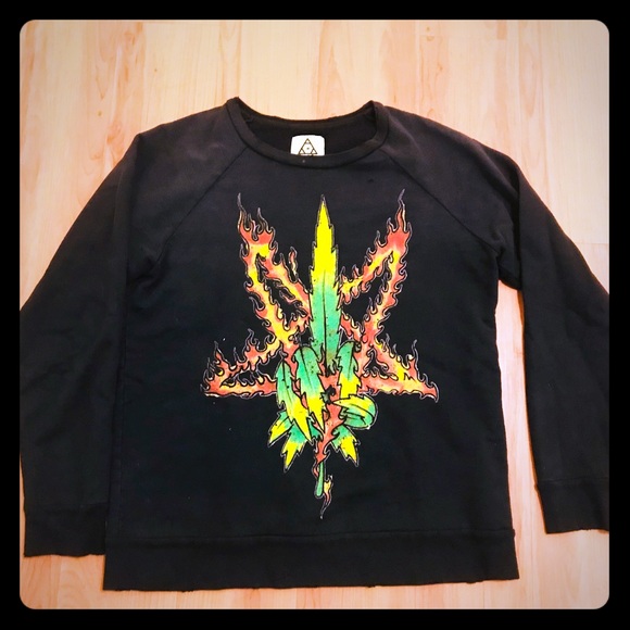 UNIF Sweaters - Rare UNIF Weed Pentagram Sweater 🔥🖕🏼🤘🏼